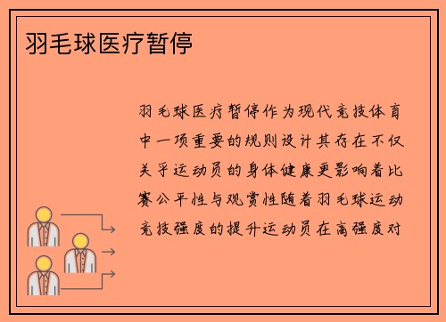 羽毛球医疗暂停